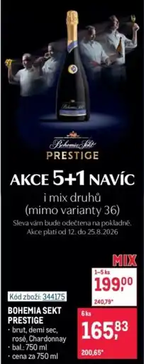 Makro Bohemia Sekt prestige nabídka