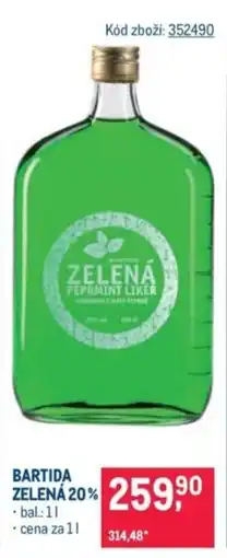Makro Bartida zelená 20% nabídka