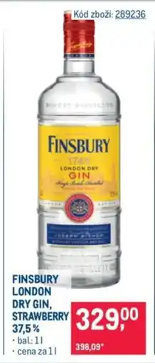 Makro Finsbury London Dry gin, strawberry 37.5% nabídka