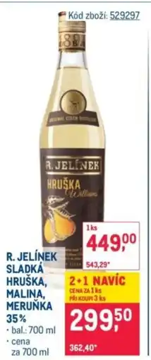 Makro R. Jelínek sladká hruška, malina, meruňka 35% nabídka
