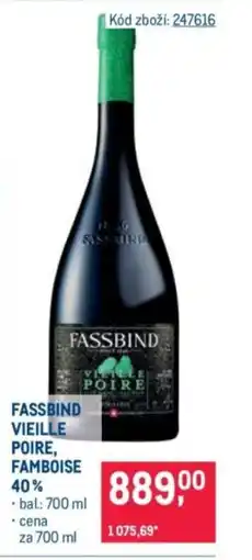 Makro Fassbind Vieille poire, famboise 40% nabídka