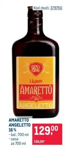 Makro Amaretto Angeletto 16% nabídka