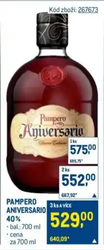 Makro Pampero Aniversario 40% nabídka