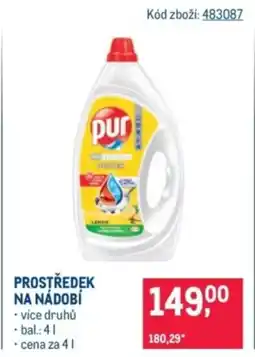Makro Prostředek na nádobí nabídka