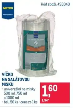 Makro Víčko na salátovou misku nabídka