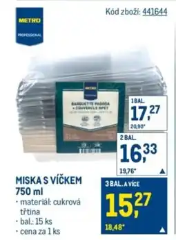 Makro Miska s víčkem nabídka