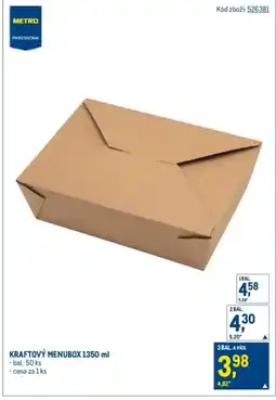 Makro Kraftový menubox nabídka