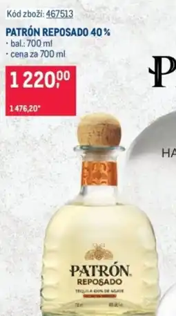 Makro Patrón Reposado 40% nabídka