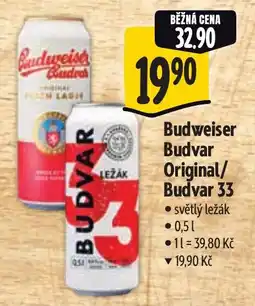 Albert Budweiser Budvar Original/ Budvar 33 nabídka