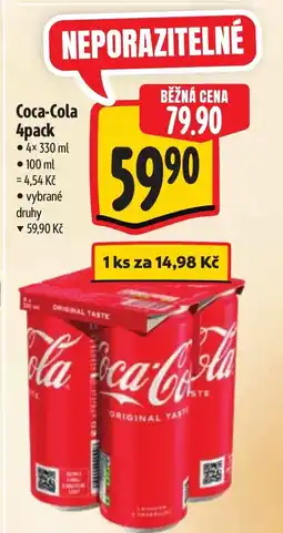 Albert Coca-Cola 4pack nabídka