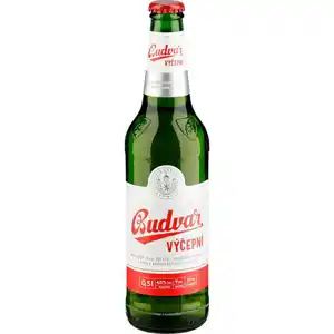 BUDVAR Pivo světlé výčepní 0,5l 0.5l