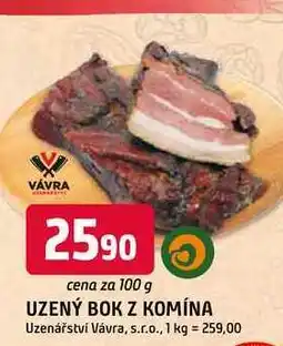 Trefa UZENÝ BOK Z KOMÍNA nabídka