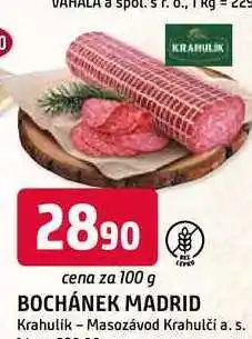 Trefa BOCHÁNEK MADRID nabídka