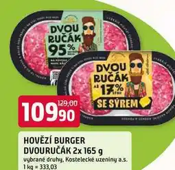 Trefa HOVĚZÍ BURGER DVOURUČÁK nabídka