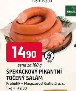 Trefa ŠPEKÁČKOVÝ PIKANTNÍ TOČENÝ SALÁM nabídka