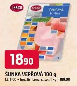 Trefa LE&CO ŠUNKA VEPŘOVÁ nabídka
