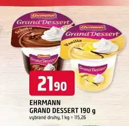 Trefa EHRMANN GRAND DESSERT nabídka