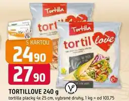 Trefa TORTILLOVE 240 g tortilla placky 4x 25 cm nabídka