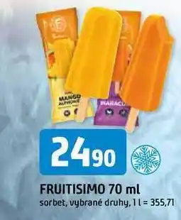 Trefa FRUITISIMO 70 ml sorbet, vybrané druhy nabídka