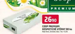 Trefa COOP PREMIUM KOSMETICKÉ UTĚRKY 80 ks Aloe Vera, 3vrstvé, box nabídka