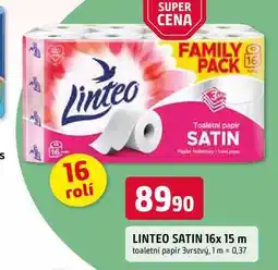 Trefa LINTEO SATIN 16x 15 m toaletní papír 3vrstvý nabídka