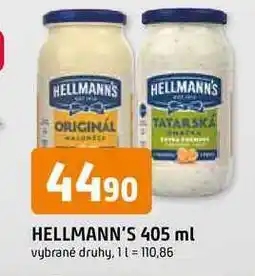 Trefa Hellmann's tatarská omáčka, majonéza 405ml, vybrané druhy nabídka