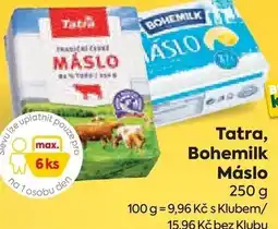 Billa Tatra, Bohemilk Máslo nabídka