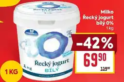 Billa Milko Řecký jogurt bílý 0% nabídka