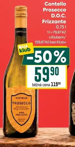 Billa Contello Prosecco D.O.C. Frizzante nabídka