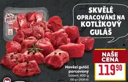 Billa Hovězí guláš porcovaný nabídka