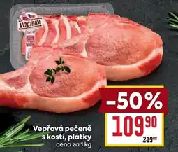 Billa Vepřová pečeně s kostí, plátky nabídka
