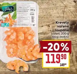 Billa Krevety vařené loupané nabídka