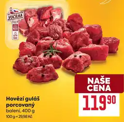 Billa Hovězí guláš porcovaný nabídka
