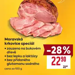 Billa Moravská krkovice speciál nabídka