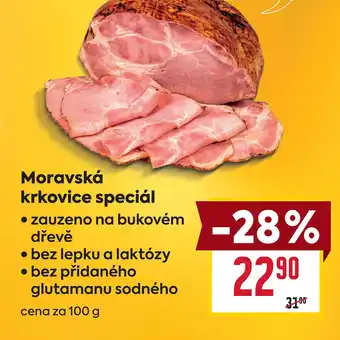 Billa Moravská krkovice speciál nabídka