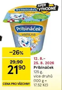 Tesco Pribináček nabídka