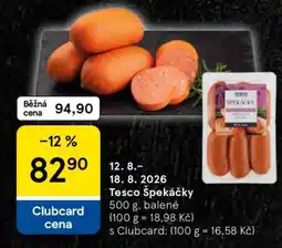 Tesco Tesco Špekáčky nabídka
