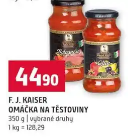Terno F. J. Kaiser omáčka na těstoviny nabídka