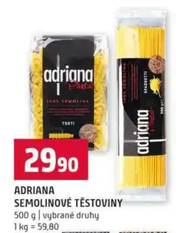 Terno Adriana Semolinové těstoviny nabídka