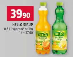 Terno Hello sirup nabídka
