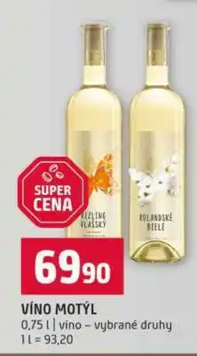 Terno Víno Motýl nabídka