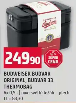 Terno Budweiser Budvar Original/Budvar 33 Thermobag nabídka