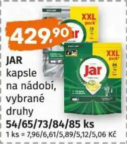 Terno JAR kapsle na nádobí vybrané druhy nabídka