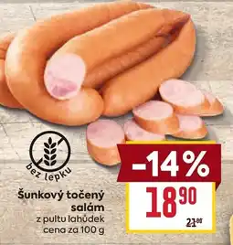 Billa Šunkový točený salám nabídka
