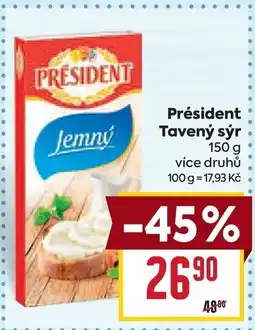 Billa Président Tavený sýr nabídka