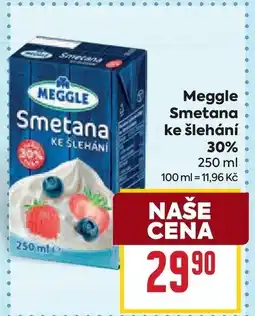 Billa Meggle Smetana ke šlehání 30% nabídka