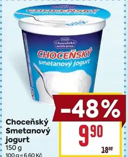 Billa Choceňský Smetanový jogurt nabídka