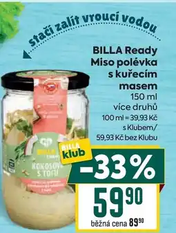 Billa BILLA Ready Miso polévka s kuřecím masem nabídka