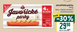 Billa Javořické párky nabídka