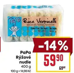 Billa PaPa Rýžové nudle nabídka